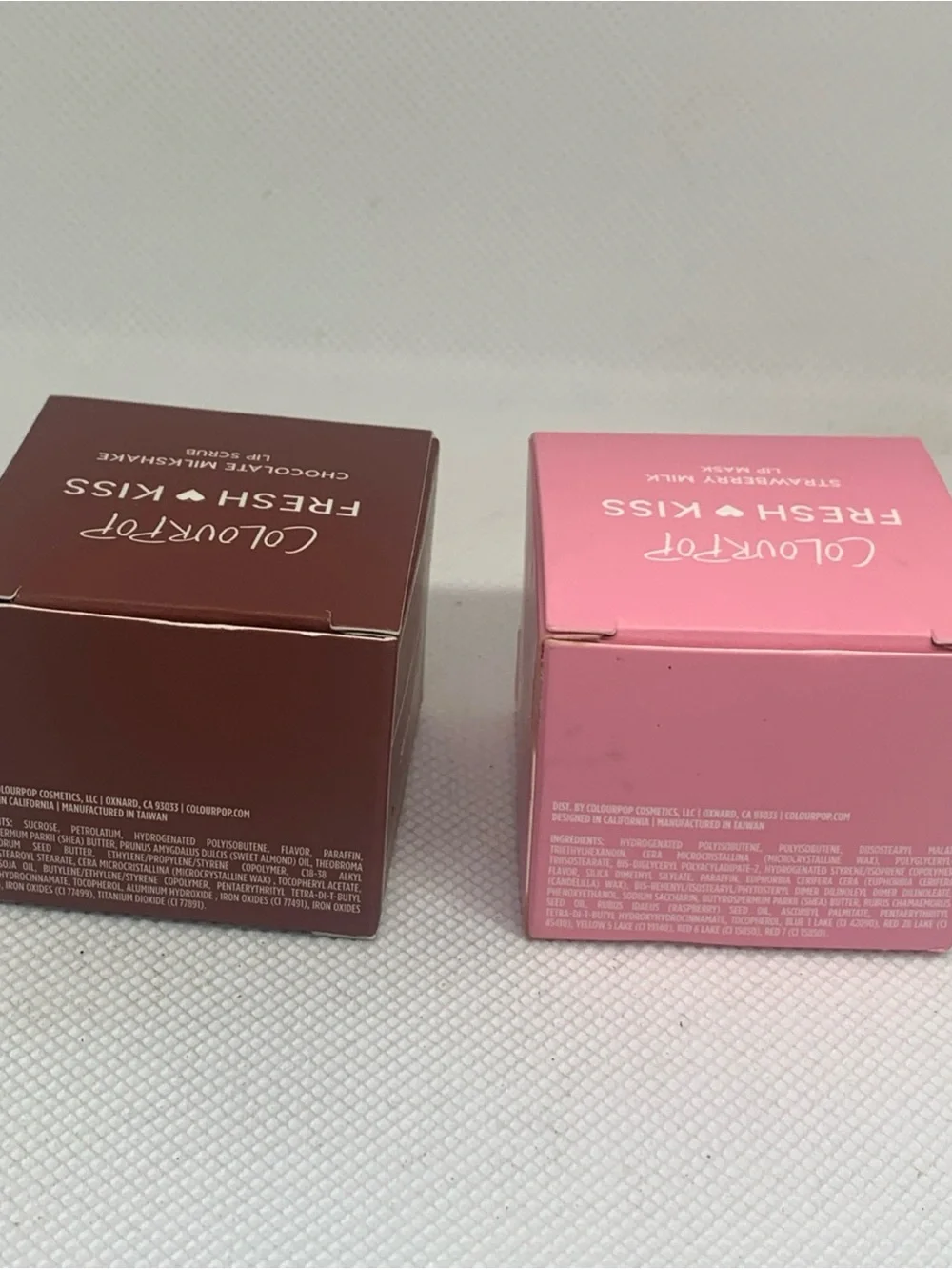 ColourPop Fresh Kiss – Chocolate Milkshake Lip Scrub & Strawberry Milk Lip Mask